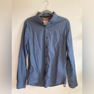 Black and white check shirt